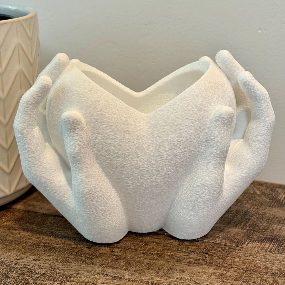 Hand Planter, Plant Pot, Succulent Planter, Catch All Bowl, Desk Organizer, Deco